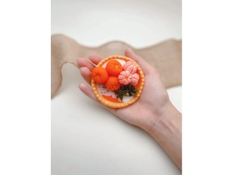 Изображение №8 | Мыло ручной работы «Тарталетка с мандаринами» (оранжевый)