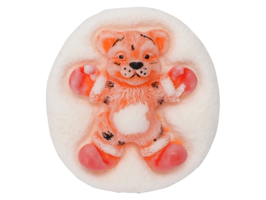 Изображение №2 | Мыло ручной работы «Тигренок Да Винчи» (белый/оранжевый)