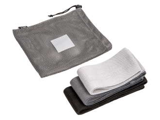 Изображение №2 | Набор тканевых фитнес-резинок «Shape» (серый, черный)