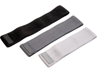 Изображение №3 | Набор тканевых фитнес-резинок «Shape» (серый, черный)