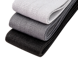 Изображение №5 | Набор тканевых фитнес-резинок «Shape» (серый, черный)