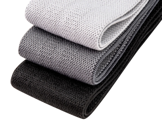 Изображение №5 | Набор тканевых фитнес-резинок «Shape» (серый, черный)