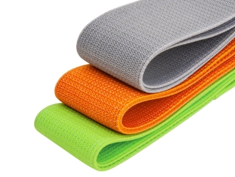 Изображение №5 | Набор тканевых фитнес-резинок «Fit» (зеленый, оранжевый, серый)