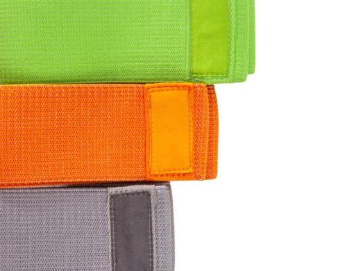 Изображение №6 | Набор тканевых фитнес-резинок «Fit» (зеленый, оранжевый, серый)