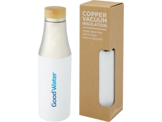 Изображение №6 | Термобутылка «Hulan» с вакуумной изоляцией (белый/серебристый/натуральный)