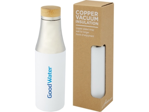 Изображение №6 | Термобутылка «Hulan» с вакуумной изоляцией (белый/серебристый/натуральный)