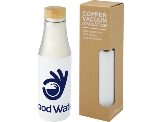 Изображение №8 | Термобутылка «Hulan» с вакуумной изоляцией (белый/серебристый/натуральный)