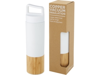 Изображение №1 | Термобутылка «Torne» с медной вакуумной изоляцией (белый/натуральный)