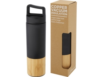 Изображение №1 | Термобутылка «Torne» с медной вакуумной изоляцией (черный/натуральный)