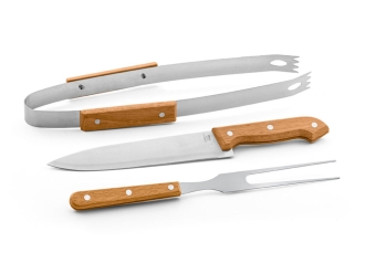 Изображение №4 | Набор для барбекю «GRILL» (натуральный/серебристый, черный)