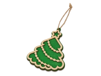 Изображение №4 | Набор с новогодними подвесками (натуральный, разноцветный)