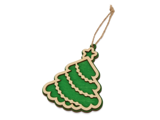 Изображение №4 | Набор с новогодними подвесками (натуральный, разноцветный)