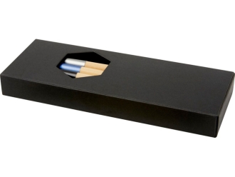 Изображение №5 | Подарочный набор «Kerf» с тремя бамбуковыми ручками (натуральный, черный, синий, серебристый)