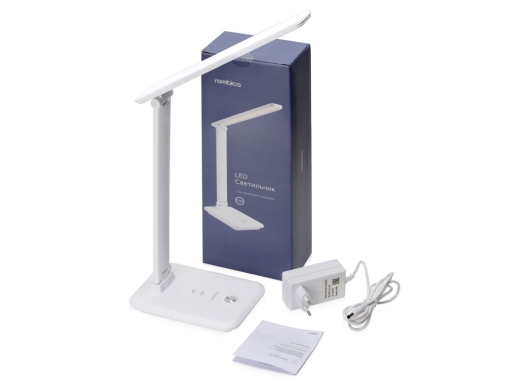 Изображение №15 | Настольная лампа с беспроводной зарядкой «LED FAROS» (белый)