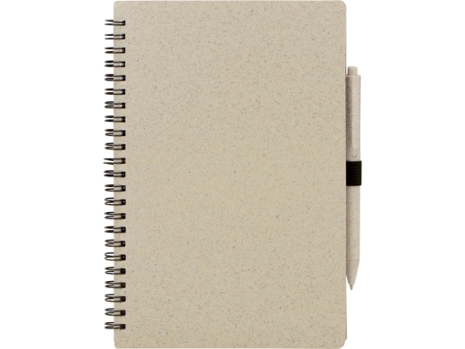 Изображение №6 | Блокнот А5 «Toledo M» с обложкой из пшеницы и пластика и шариковой ручкой A5 (бежевый)