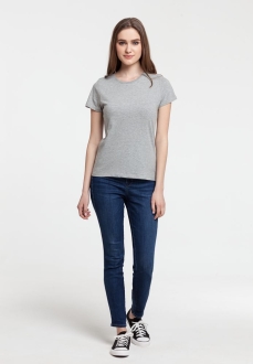 Изображение №5 | Футболка женская «Подсознательность», серый меланж, размер S