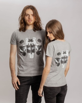 Изображение №7 | Футболка женская «Подсознательность», серый меланж, размер S