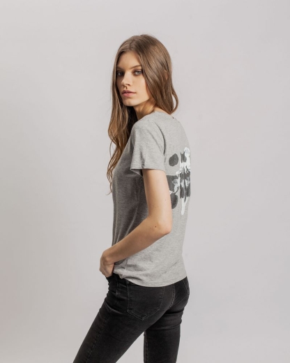 Изображение №6 | Футболка женская «Подсознательность», серый меланж, размер S