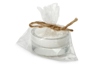 Изображение №3 | Свеча в подсвечнике «Geni» (белый, прозрачный)