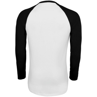 Изображение №2 | Футболка мужская с длинным рукавом Funky LSL белая с черным, размер XXL