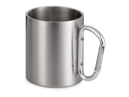Изображение №1 | Кружка из стали с ручкой-карабином «Elbrus» (серебристый)