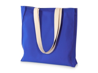 Изображение №1 | Сумка «Donny» из  хлопка 250г/м2 с донной складкой и парусиновыми ручками (синий)