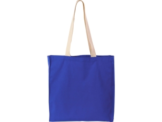 Изображение №3 | Сумка «Donny» из  хлопка 250г/м2 с донной складкой и парусиновыми ручками (синий)