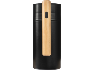 Изображение №4 | Вакуумный термокувшин с ситечком «Arctic» (черный, натуральный)