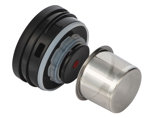 Изображение №7 | Вакуумный термокувшин с ситечком «Arctic» (черный, натуральный)