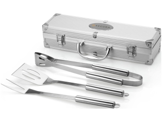 Изображение №2 | Набор для барбекю в кейсе (серебристый)