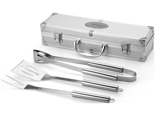 Изображение №2 | Набор для барбекю в кейсе (серебристый)