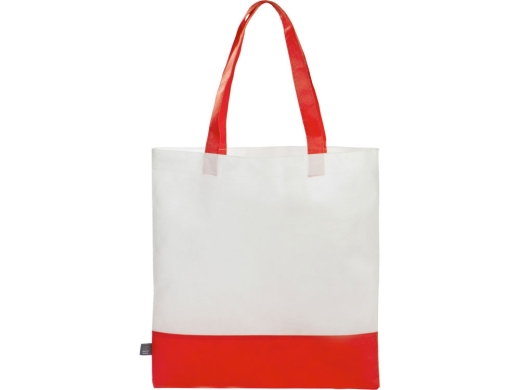 Изображение №2 | Сумка-шоппер двухцветная Reviver из нетканого переработанного материала RPET (красный)