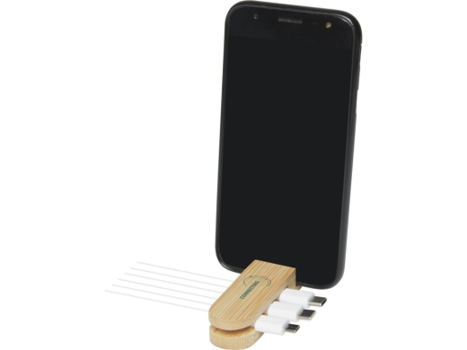 Изображение №7 | Органайзер для проводов «Edulis» бамбуковый (бежевый)