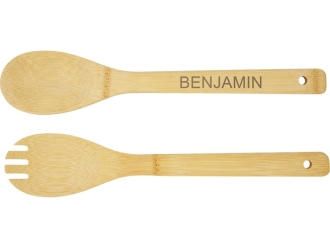 Изображение №5 | Бамбуковая салатница и приборы «Argulls» (натуральный)