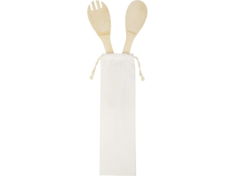 Изображение №3 | Набор из бамбуковой ложки и вилки «Endiv» (натуральный)