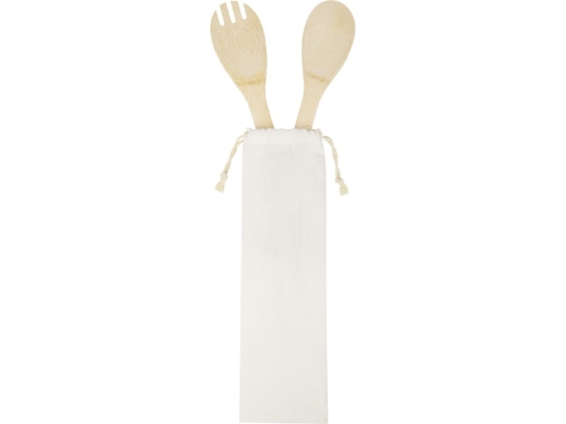 Изображение №3 | Набор из бамбуковой ложки и вилки «Endiv» (натуральный)