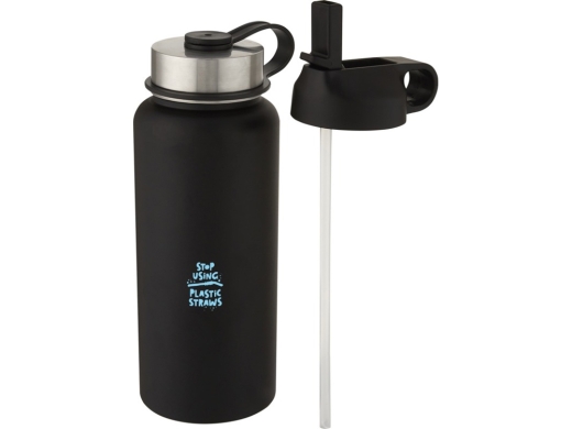Изображение №4 | Бутылка спортивная «Supra» с вакуумной изоляцией и 2 крышками (черный)