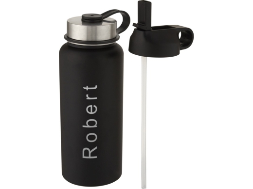 Изображение №5 | Бутылка спортивная «Supra» с вакуумной изоляцией и 2 крышками (черный)