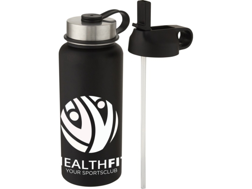 Изображение №6 | Бутылка спортивная «Supra» с вакуумной изоляцией и 2 крышками (черный)