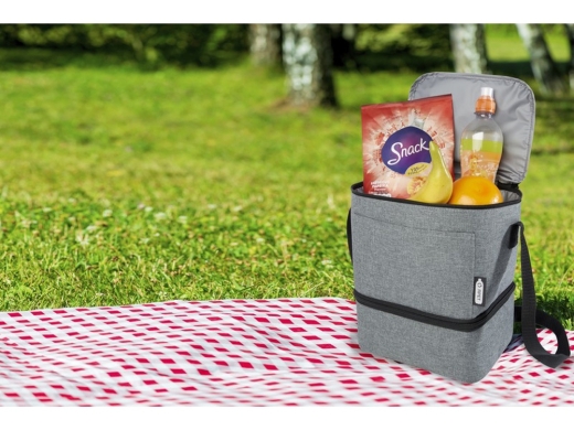 Изображение №7 | Сумка-холодильник «Tundra» из переработанного PET-пластика на 9 банок (серый)