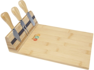 Изображение №6 | Бамбуковая доска для сыра «Mancheg» с приборами (натуральный)