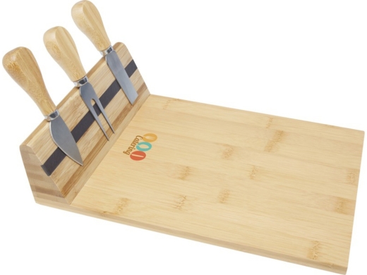 Изображение №6 | Бамбуковая доска для сыра «Mancheg» с приборами (натуральный)