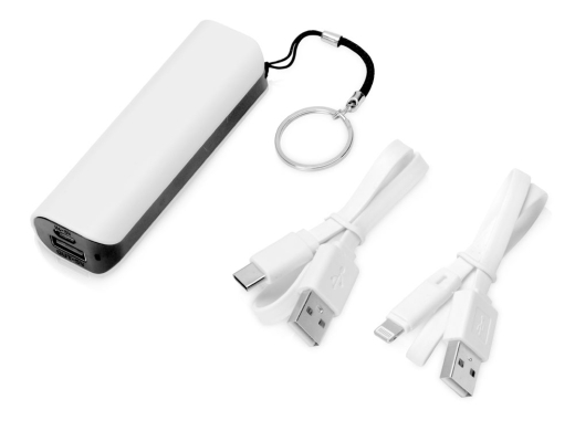 Изображение №3 | Подарочный набор с повербанком «Nathom» (черный, белый)