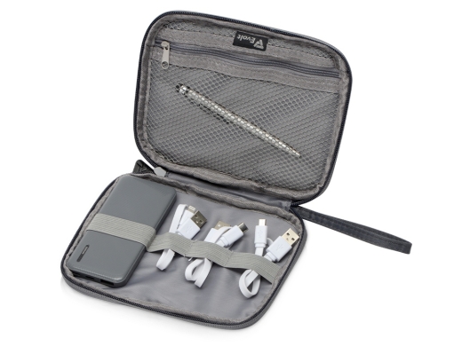 Изображение №2 | Подарочный набор с ручкой и повербанком «Nathom» (темно-серый)