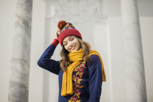 Изображение №9 | Джемпер Брусника, синий, размер XS