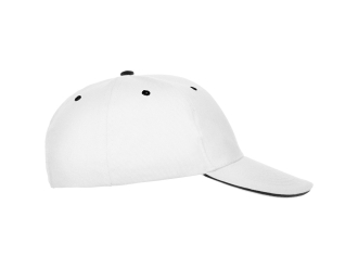 Изображение №2 | Бейсболка «Panel» (белый/черный)