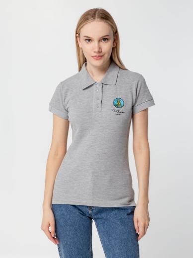 Изображение №11 | Рубашка поло женская Virma Premium Lady, серый меланж, размер S