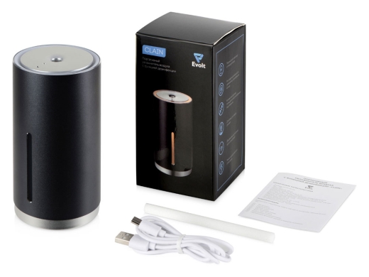 Изображение №7 | Портативный увлажнитель с функцией санитайзера «Clain» (графит/серебристый)