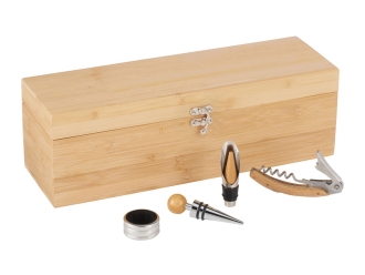 Изображение №2 | Набор для вина в бамбуковом кейсе «Anniversary» (натуральный)