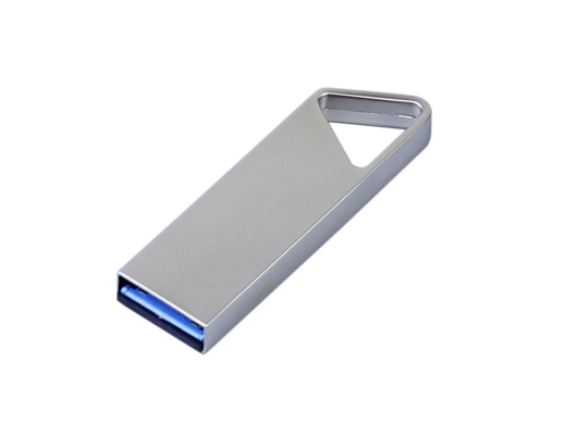 Изображение №2 | USB 3.0-флешка на 16 Гб с мини чипом и отверстием для цепочки 16Gb (серебристый)